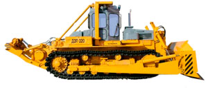 Бульдозер ДЭТ-320-02Б2Л с тяговой лебедкой и корчевателем