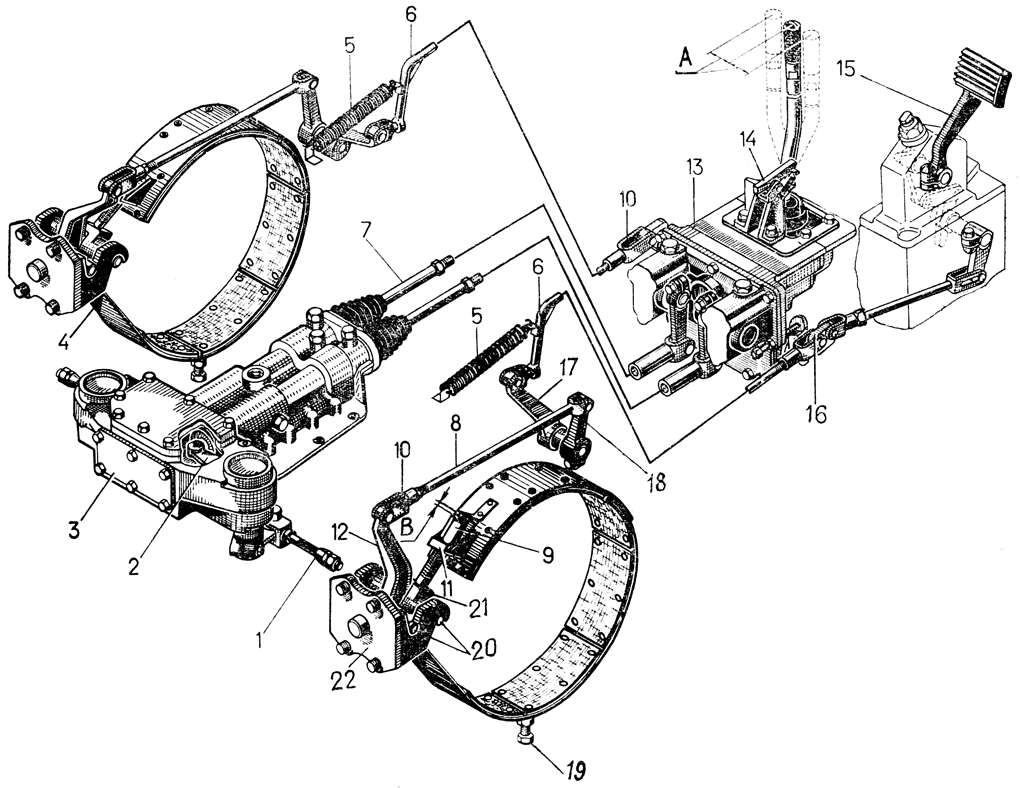 Тормоза и механизм управления тормозами Тормоза и механизм управления тормозами