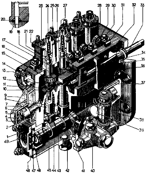 Насос топливный двигателя Д-160