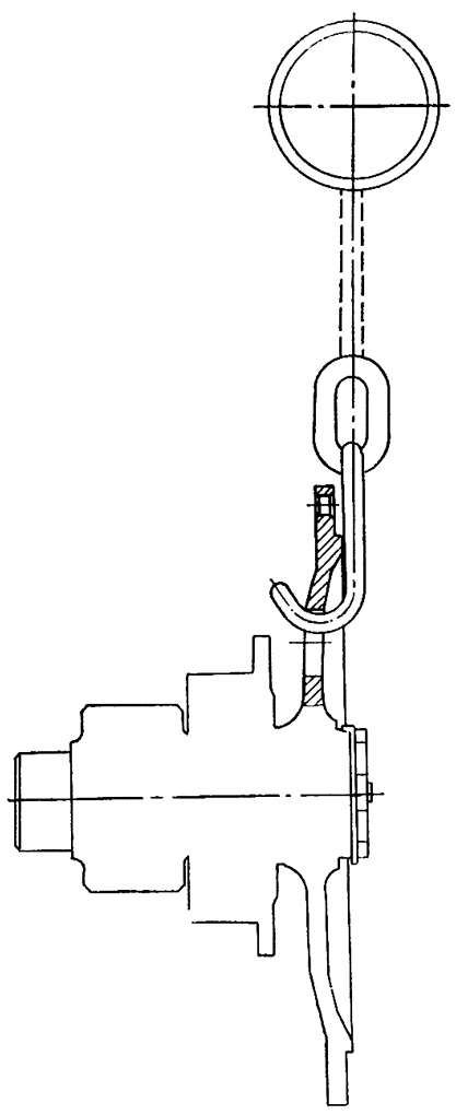 Схема строповки ведущего фланца Схема строповки ведущего фланца