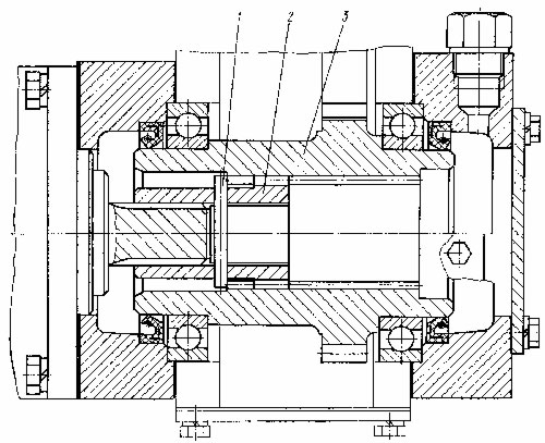 Привод насоса НШ 100А-3Л со штифтовой фиксацией муфты
